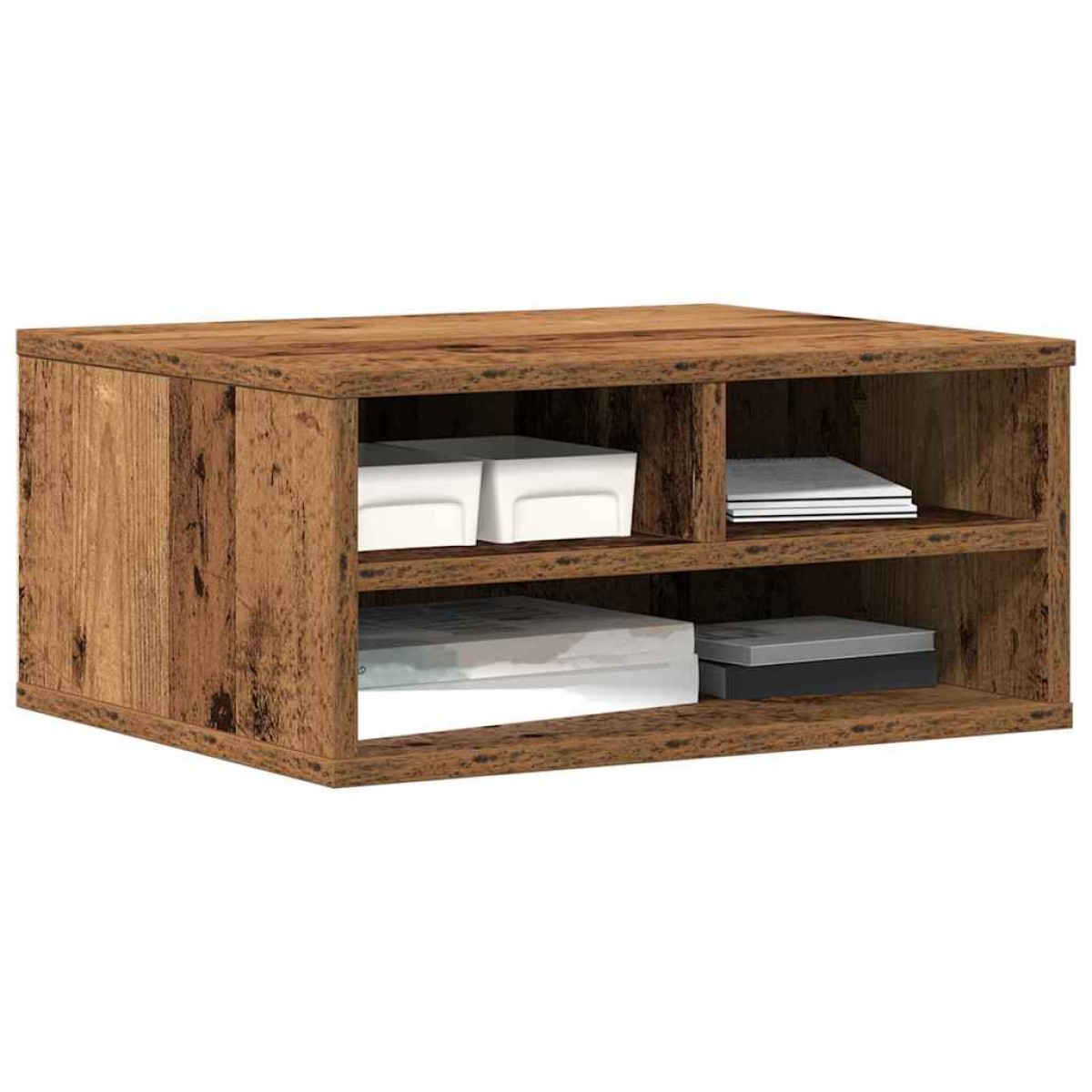 vidaXL Σταντ Εκτυπωτή Παλαιωμένο ξύλο 49 x 40 x 22,5 εκ