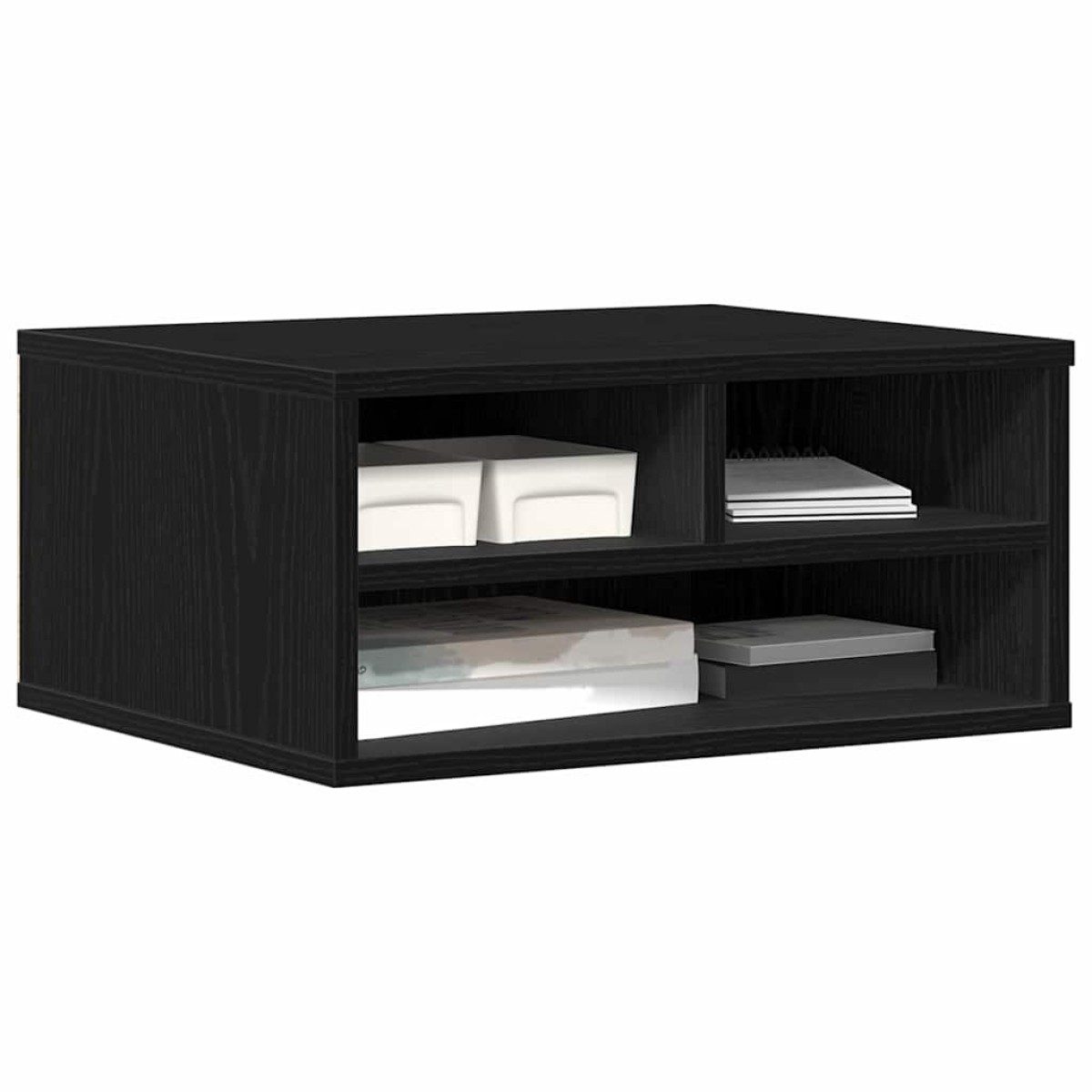 vidaXL Σταντ Εκτυπωτή Μαύρη Δρυς 49 x 40 x 22,5 εκ Επεξεργασμένο Ξύλο
