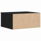 vidaXL Σταντ Εκτυπωτή Μαύρη Δρυς 49 x 40 x 22,5 εκ Επεξεργασμένο Ξύλο