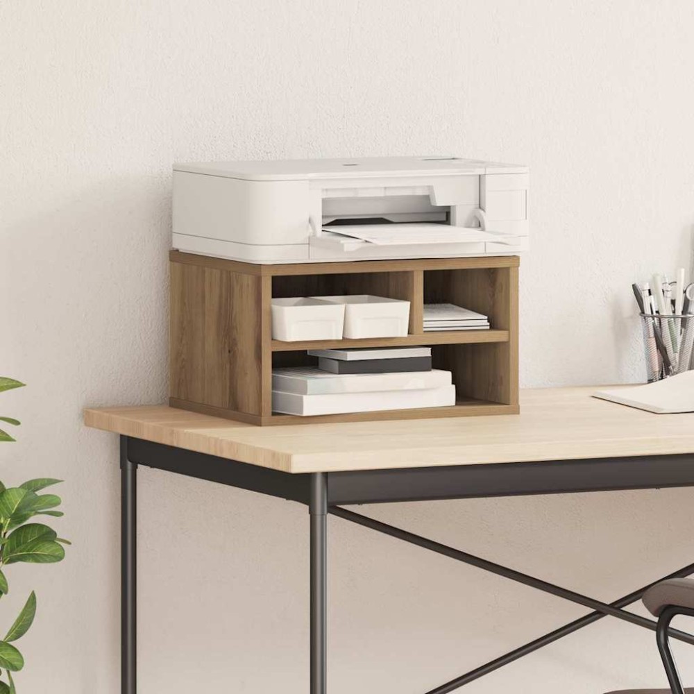 vidaXL Σταντ Εκτυπωτή Artisan Oak 40 x 32 x 22,5 εκ Επεξεργασμένο Ξύλο
