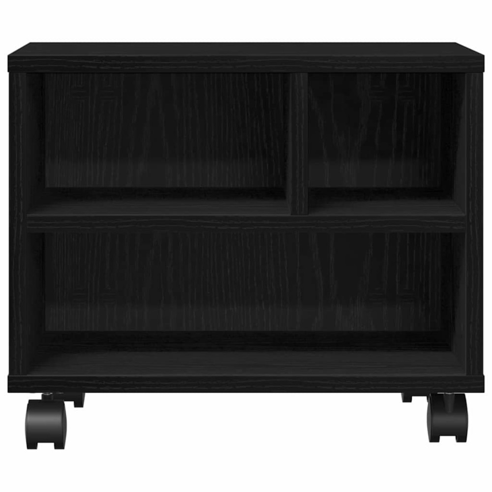 vidaXL Σταντ Εκτυπωτή Μαύρη Οξυά 41 x 32 x 34,5 εκ. Επεξεργασμένο Ξύλο