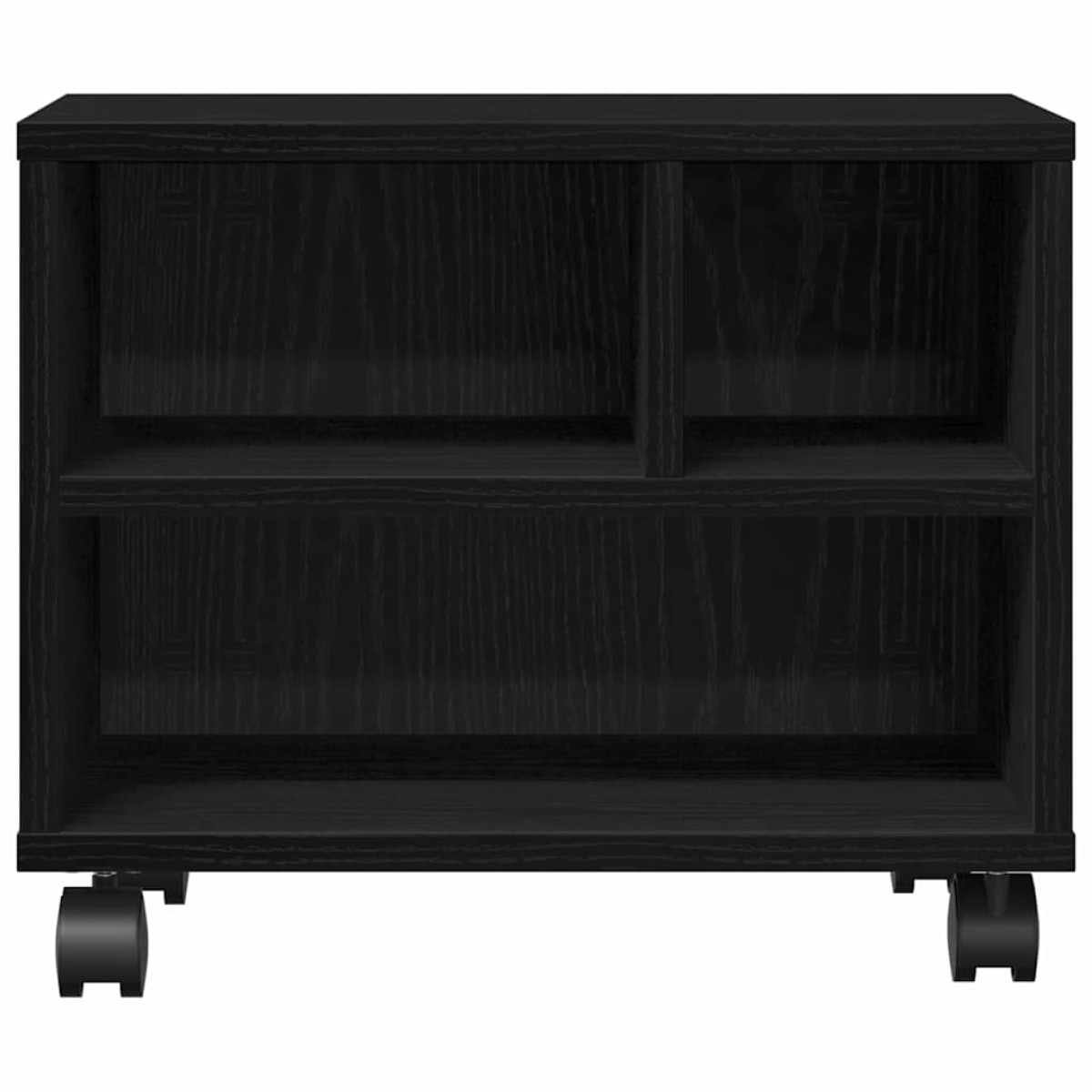 vidaXL Σταντ Εκτυπωτή Μαύρη Οξυά 41 x 32 x 34,5 εκ. Επεξεργασμένο Ξύλο