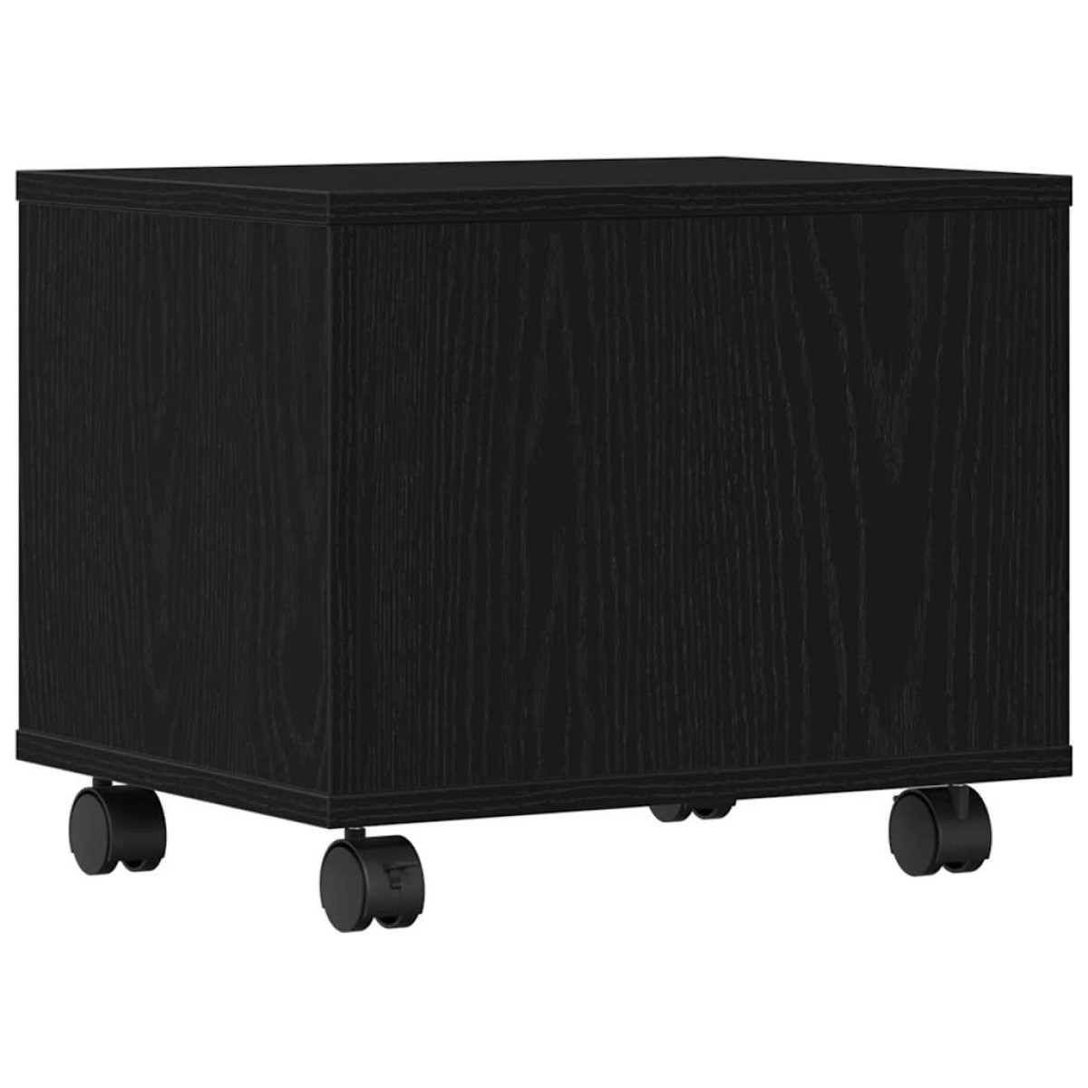 vidaXL Σταντ Εκτυπωτή Μαύρη Οξυά 41 x 32 x 34,5 εκ. Επεξεργασμένο Ξύλο
