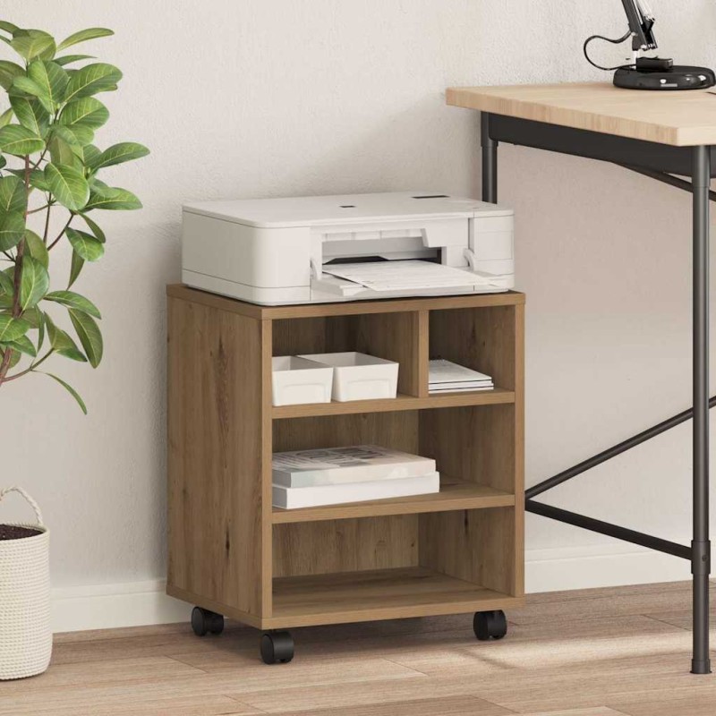 vidaXL Σταντ Εκτυπωτή Artisan Δρυς 41 x 32 x 48 εκ. Επεξεργασμένο Ξύλο
