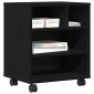 vidaXL Σταντ Εκτυπωτή Μαύρη Δρυς 41 x 32 x 48 εκ. Επεξεργασμένο Ξύλο