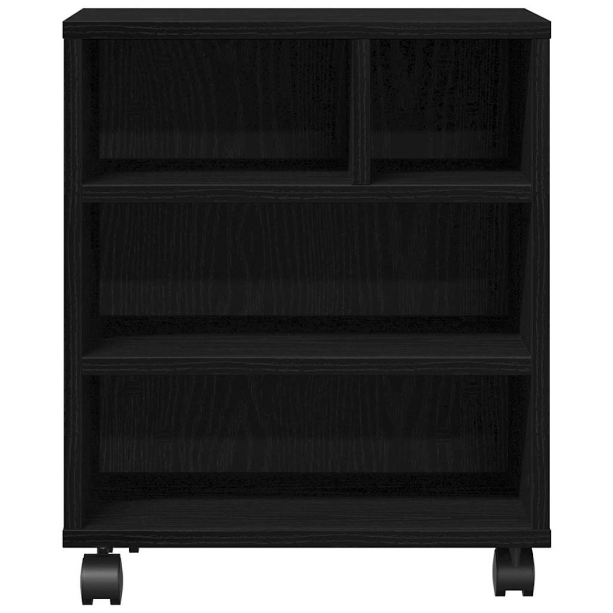vidaXL Σταντ Εκτυπωτή Μαύρη Δρυς 41 x 32 x 48 εκ. Επεξεργασμένο Ξύλο