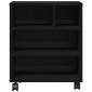 vidaXL Σταντ Εκτυπωτή Μαύρη Δρυς 41 x 32 x 48 εκ. Επεξεργασμένο Ξύλο