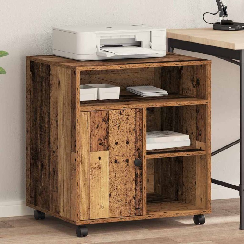 vidaXL Σταντ Εκτυπωτή Παλαιό ξύλο 60 x 50 x 67 εκ. Επεξεργασμένο Ξύλο
