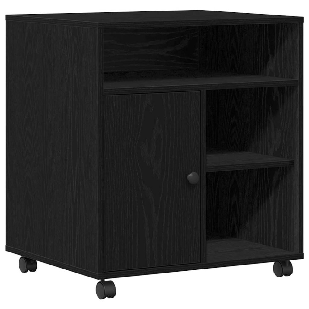 vidaXL Σταντ Εκτυπωτή Μαύρη δρυς 60 x 50 x 67 εκ. Επεξεργασμένο Ξύλο