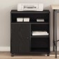 vidaXL Σταντ Εκτυπωτή Μαύρη δρυς 60 x 50 x 67 εκ. Επεξεργασμένο Ξύλο