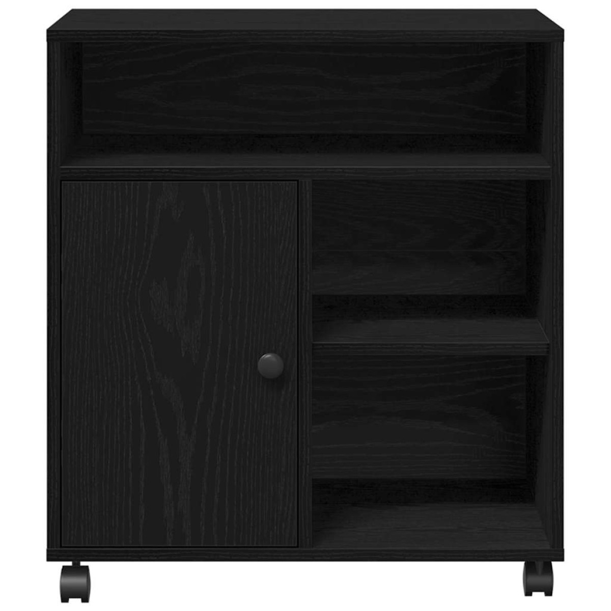 vidaXL Σταντ Εκτυπωτή Μαύρη δρυς 60 x 50 x 67 εκ. Επεξεργασμένο Ξύλο