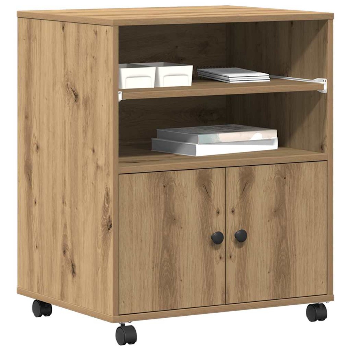 vidaXL Σταντ Εκτυπωτή Artisan Δρυς 60 x 48 x 74 εκ. Επεξεργασμένο Ξύλο