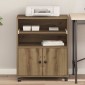 vidaXL Σταντ Εκτυπωτή Artisan Δρυς 60 x 48 x 74 εκ. Επεξεργασμένο Ξύλο