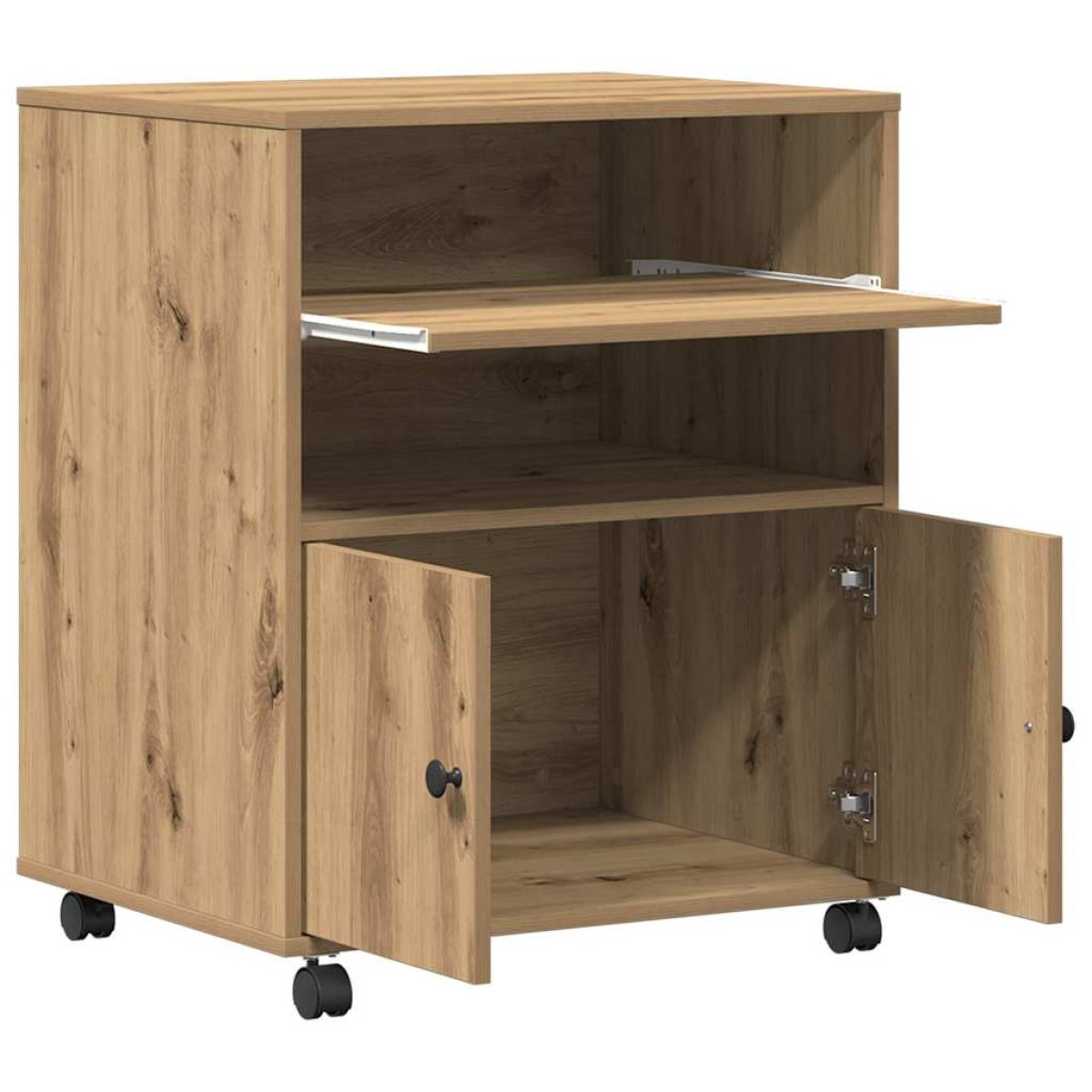 vidaXL Σταντ Εκτυπωτή Artisan Δρυς 60 x 48 x 74 εκ. Επεξεργασμένο Ξύλο