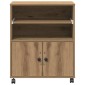 vidaXL Σταντ Εκτυπωτή Artisan Δρυς 60 x 48 x 74 εκ. Επεξεργασμένο Ξύλο