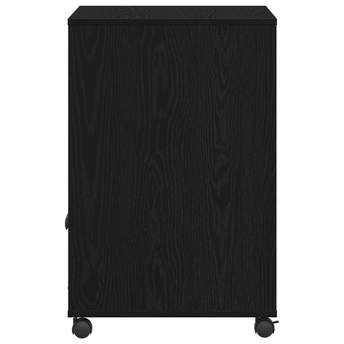 vidaXL Σταντ Εκτυπωτή Μαύρη Δρυς 60 x 48 x 74 εκ. Επεξεργασμένο Ξύλο