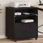 vidaXL Σταντ Εκτυπωτή Μαύρη Δρυς 60 x 48 x 74 εκ. Επεξεργασμένο Ξύλο