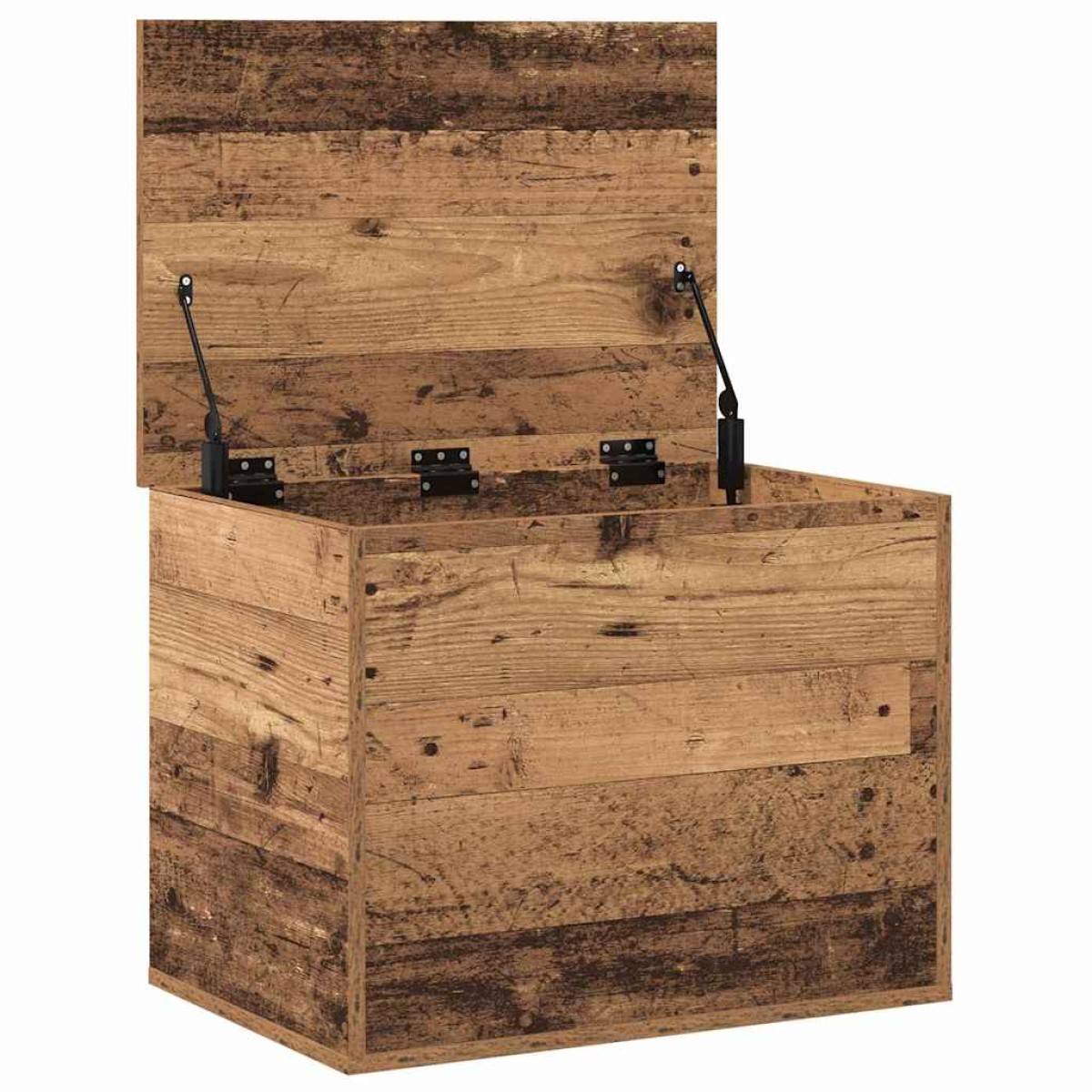 vidaXL Κουτί αποθήκευσης Παλαιό ξύλο 60 x 42 x 46 cm