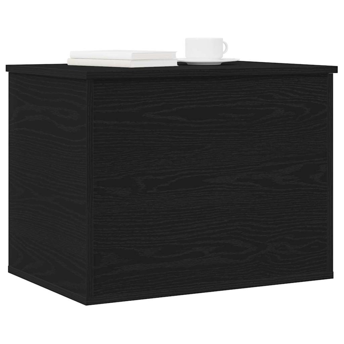 vidaXL Κουτί αποθήκευσης Μαύρη δρυς 60 x 42 x 46 cm Επεξεργασμένο Ξύλο