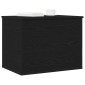 vidaXL Κουτί αποθήκευσης Μαύρη δρυς 60 x 42 x 46 cm Επεξεργασμένο Ξύλο