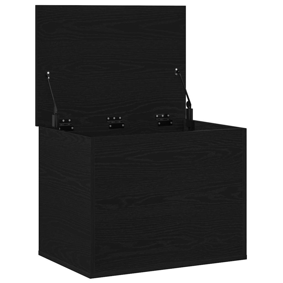 vidaXL Κουτί αποθήκευσης Μαύρη δρυς 60 x 42 x 46 cm Επεξεργασμένο Ξύλο