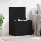 vidaXL Κουτί αποθήκευσης Μαύρη δρυς 60 x 42 x 46 cm Επεξεργασμένο Ξύλο