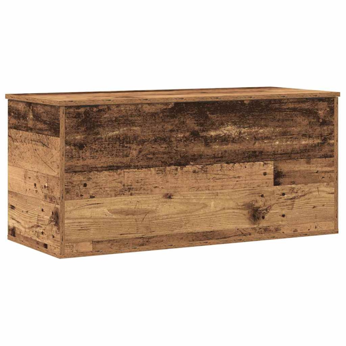 vidaXL Κουτί αποθήκευσης Παλαιό ξύλο 100 x 42 x 46 cm