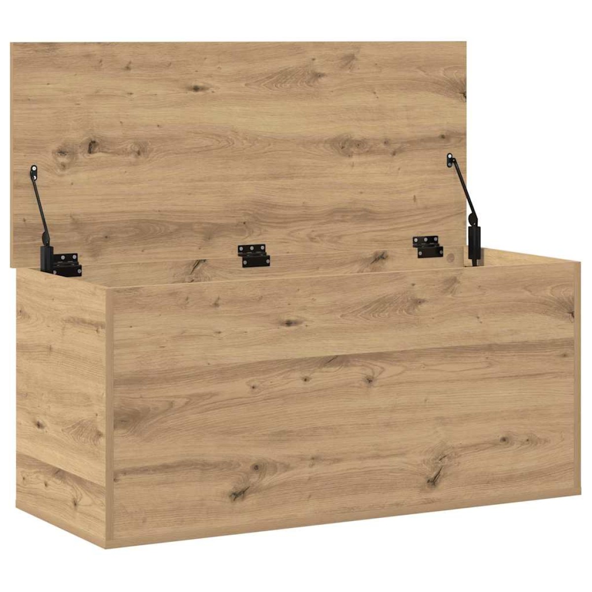 vidaXL Κουτί αποθήκευσης artisan δρυς 100 x 42 x 46 cm