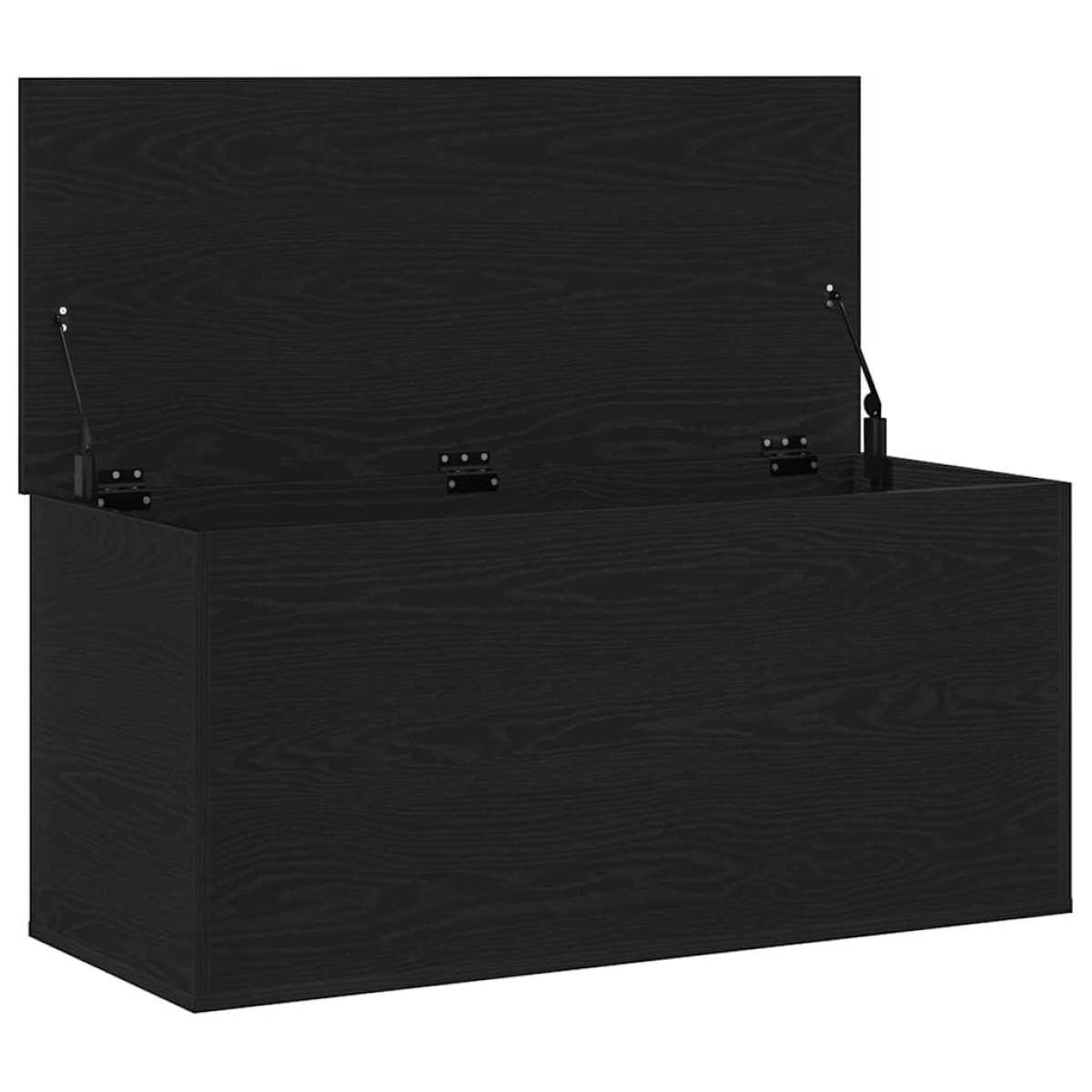 vidaXL Κουτί αποθήκευσης Μαύρη δρυς 100 x 42 x 46 cm