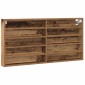 vidaXL Βιτρίνα Επιτοίχιο Παλιό ξύλο 100 x 8,5 x 50 cm
