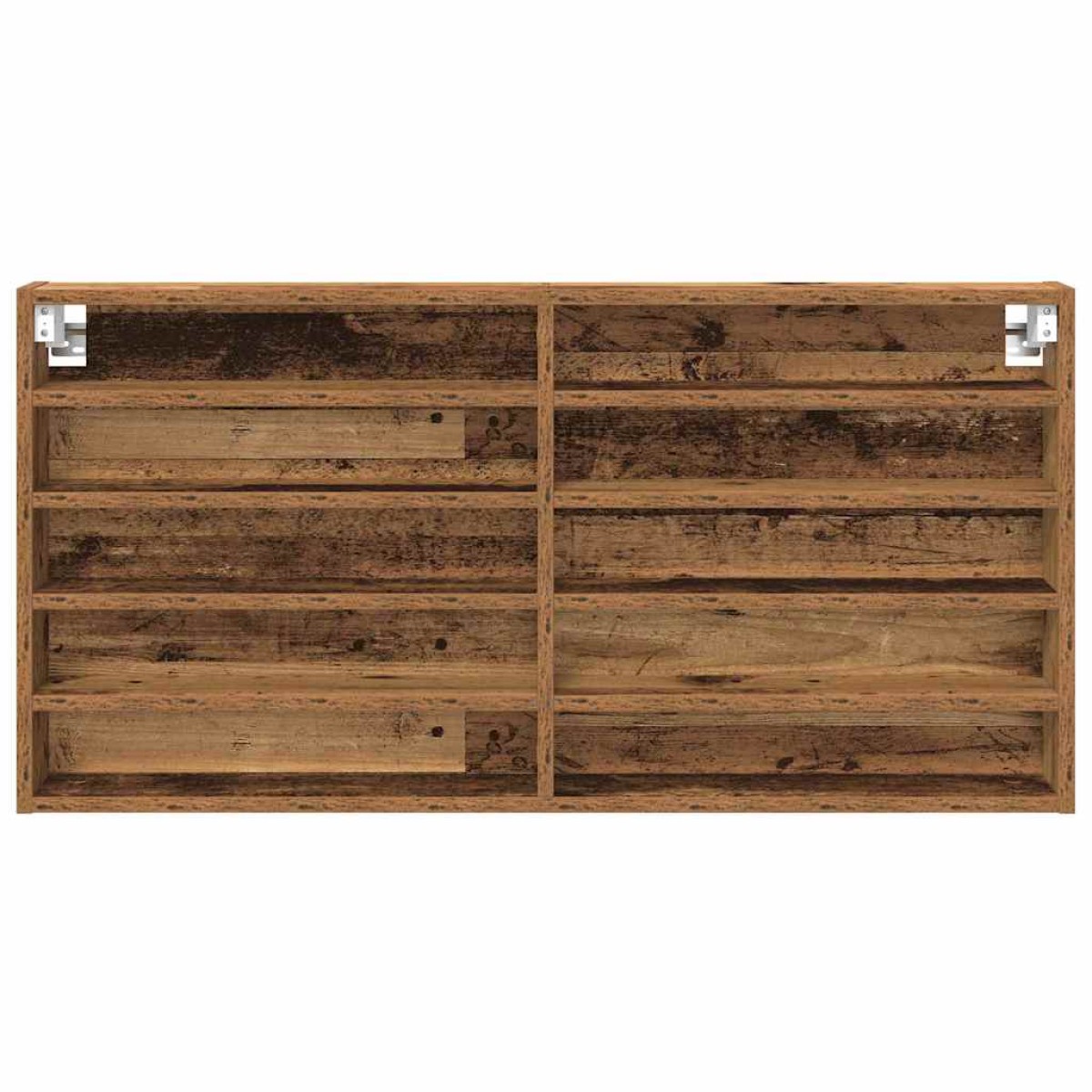 vidaXL Βιτρίνα Επιτοίχιο Παλιό ξύλο 100 x 8,5 x 50 cm