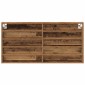 vidaXL Βιτρίνα Επιτοίχιο Παλιό ξύλο 100 x 8,5 x 50 cm