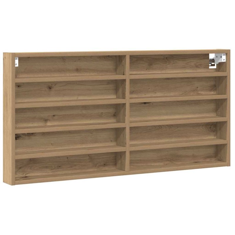 vidaXL Βιτρίνα Επιτοίχιο Artisan Oak 100 x 8,5 x 50 cm
