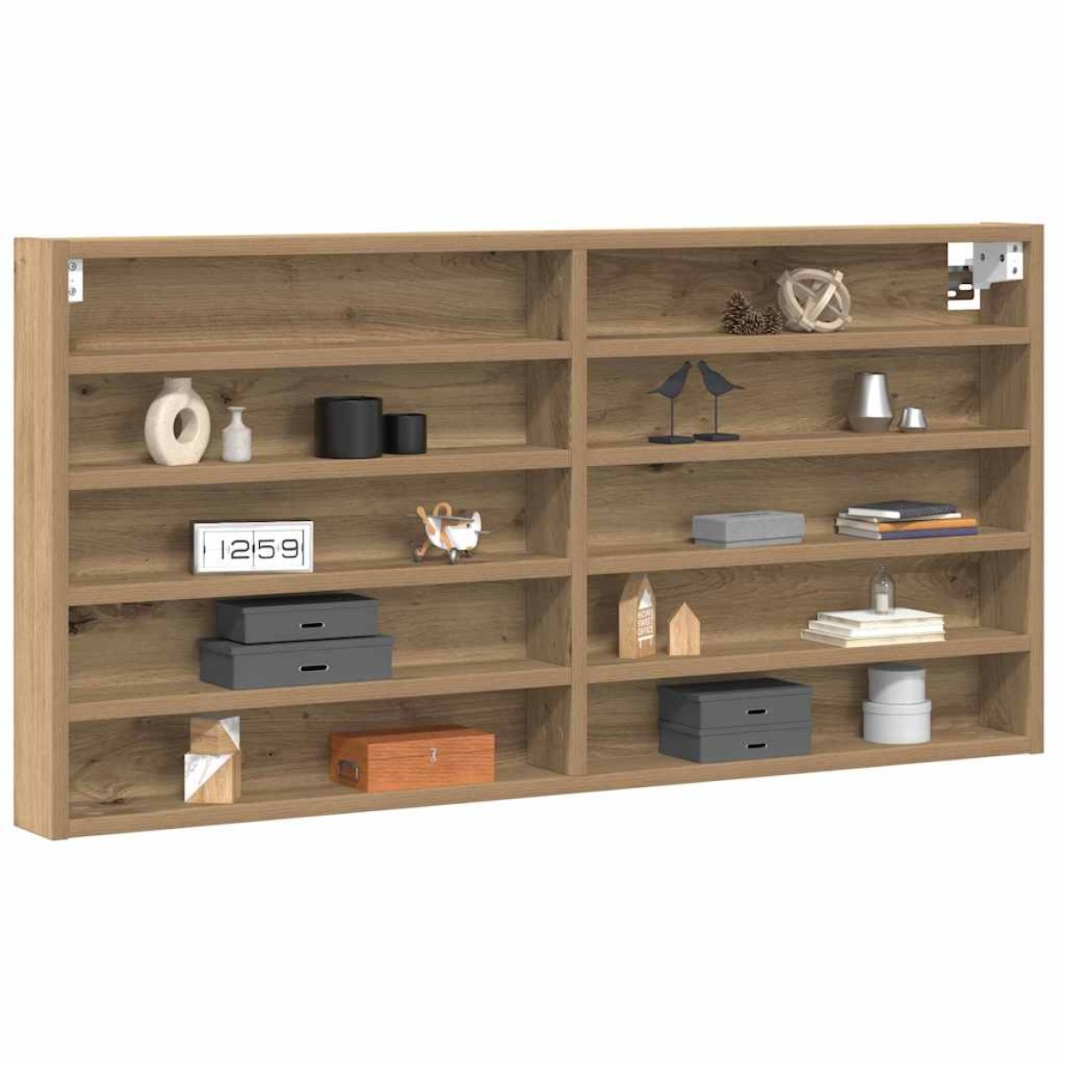 vidaXL Βιτρίνα Επιτοίχιο Artisan Oak 100 x 8,5 x 50 cm
