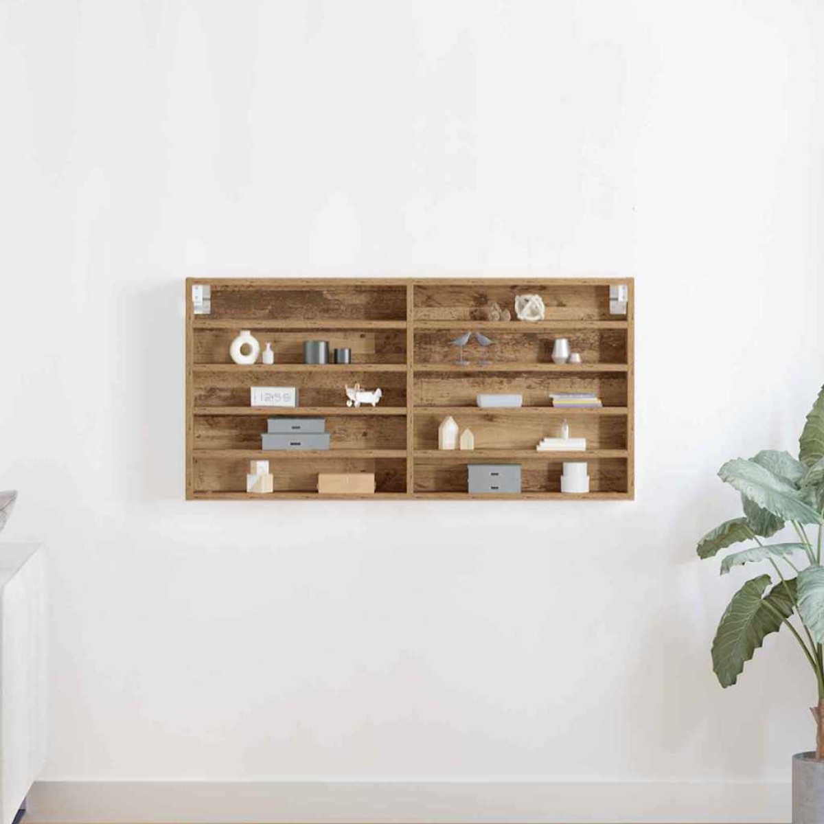 vidaXL Βιτρίνα Επιτοίχιο Artisan Oak 100 x 8,5 x 50 cm