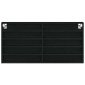 vidaXL Βιτρίνα Επιτοίχιο Μαύρη Οξυά 100 x 8,5 x 50 cm