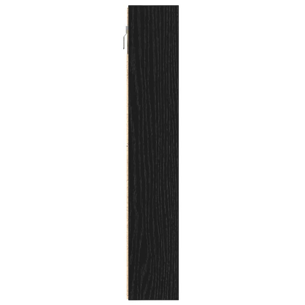 vidaXL Βιτρίνα Επιτοίχιο Μαύρη Οξυά 100 x 8,5 x 50 cm