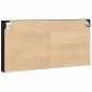 vidaXL Βιτρίνα Επιτοίχιο Μαύρη Οξυά 100 x 8,5 x 50 cm