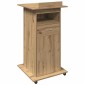 vidaXL Πλατφόρμα Artisan Oak Επεξεργασμένο Ξύλο 55 x 55 x 107 cm