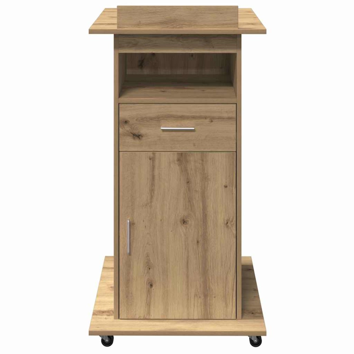 vidaXL Πλατφόρμα Artisan Oak Επεξεργασμένο Ξύλο 55 x 55 x 107 cm