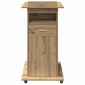 vidaXL Πλατφόρμα Artisan Oak Επεξεργασμένο Ξύλο 55 x 55 x 107 cm