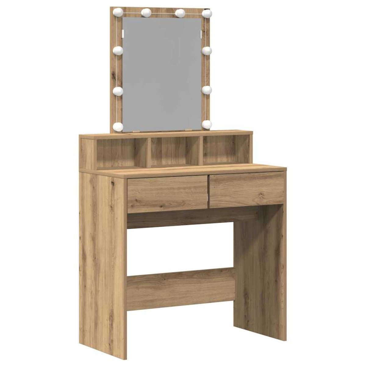 vidaXL Κομμωτήριο artisan δρυς 80 x 41 x 144.5 εκ Επεξεργασμένο Ξύλο