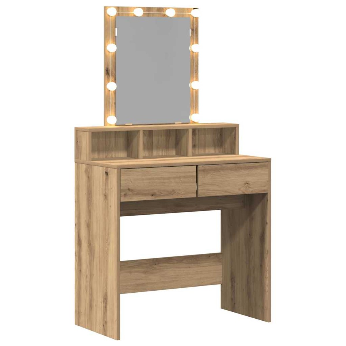 vidaXL Κομμωτήριο artisan δρυς 80 x 41 x 144.5 εκ Επεξεργασμένο Ξύλο