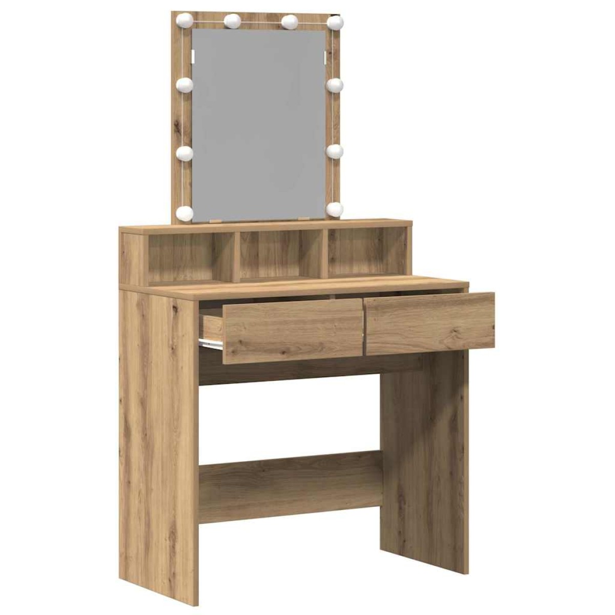 vidaXL Κομμωτήριο artisan δρυς 80 x 41 x 144.5 εκ Επεξεργασμένο Ξύλο