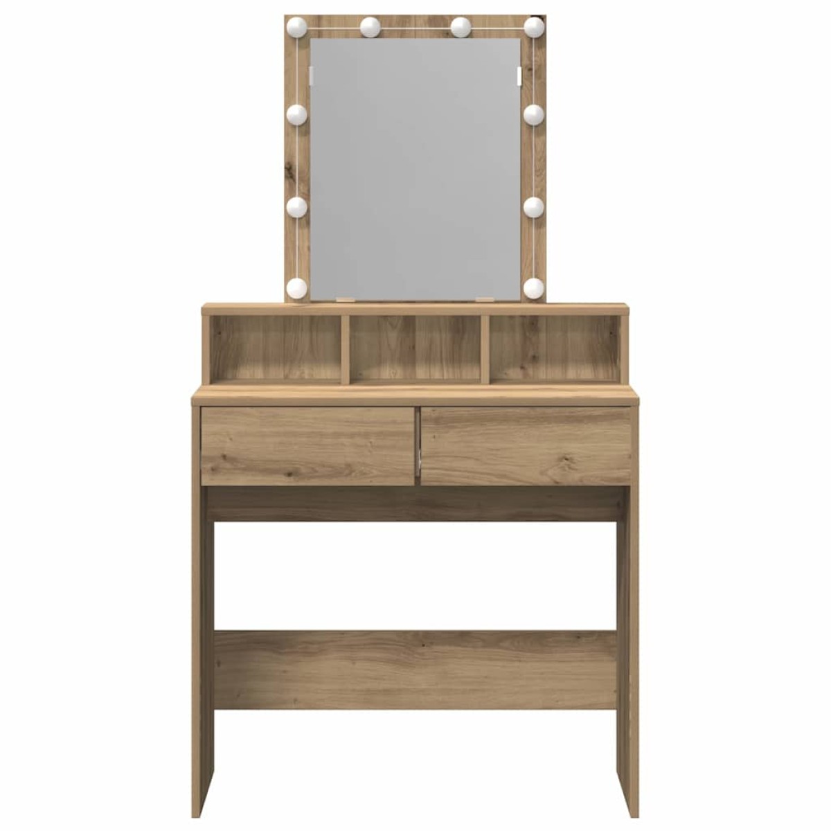 vidaXL Κομμωτήριο artisan δρυς 80 x 41 x 144.5 εκ Επεξεργασμένο Ξύλο