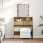 vidaXL Κομμωτήριο artisan δρυς 80 x 41 x 144.5 εκ Επεξεργασμένο Ξύλο