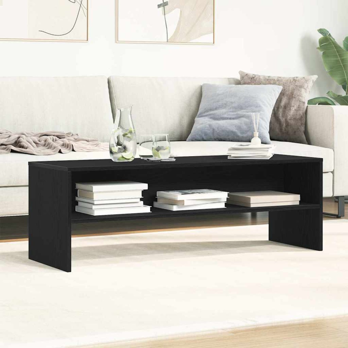 ντουλάπι τηλεόρασης vidaXL Μαύρη βελανιδιά 120x40x40 cm