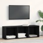 vidaXL Βιβλιοθήκη Μαύρη Δρυς 36x30x114 εκ. από Τεχνητό Ξύλο