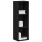 vidaXL Βιβλιοθήκη Μαύρη Δρυς 36x30x114 εκ. από Τεχνητό Ξύλο