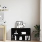 vidaXL Βιβλιοθήκη Μαύρη Δρυς 50x25x80 εκ. από Τεχνητό Ξύλο